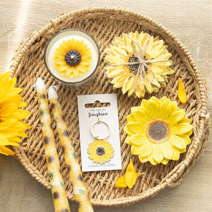 Zonnebloem Sleutelhanger