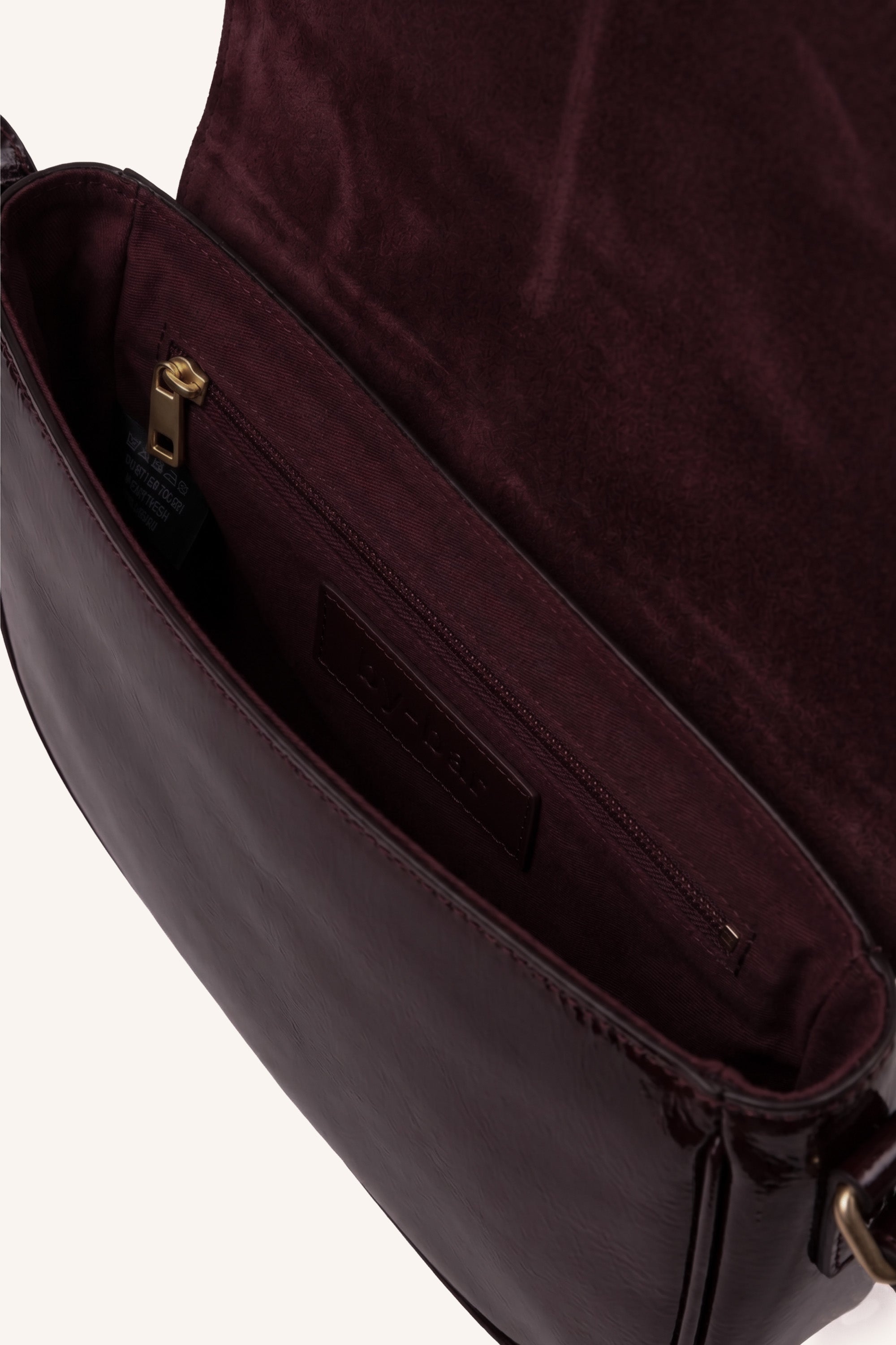 Paris Foil Handtas Burgundy