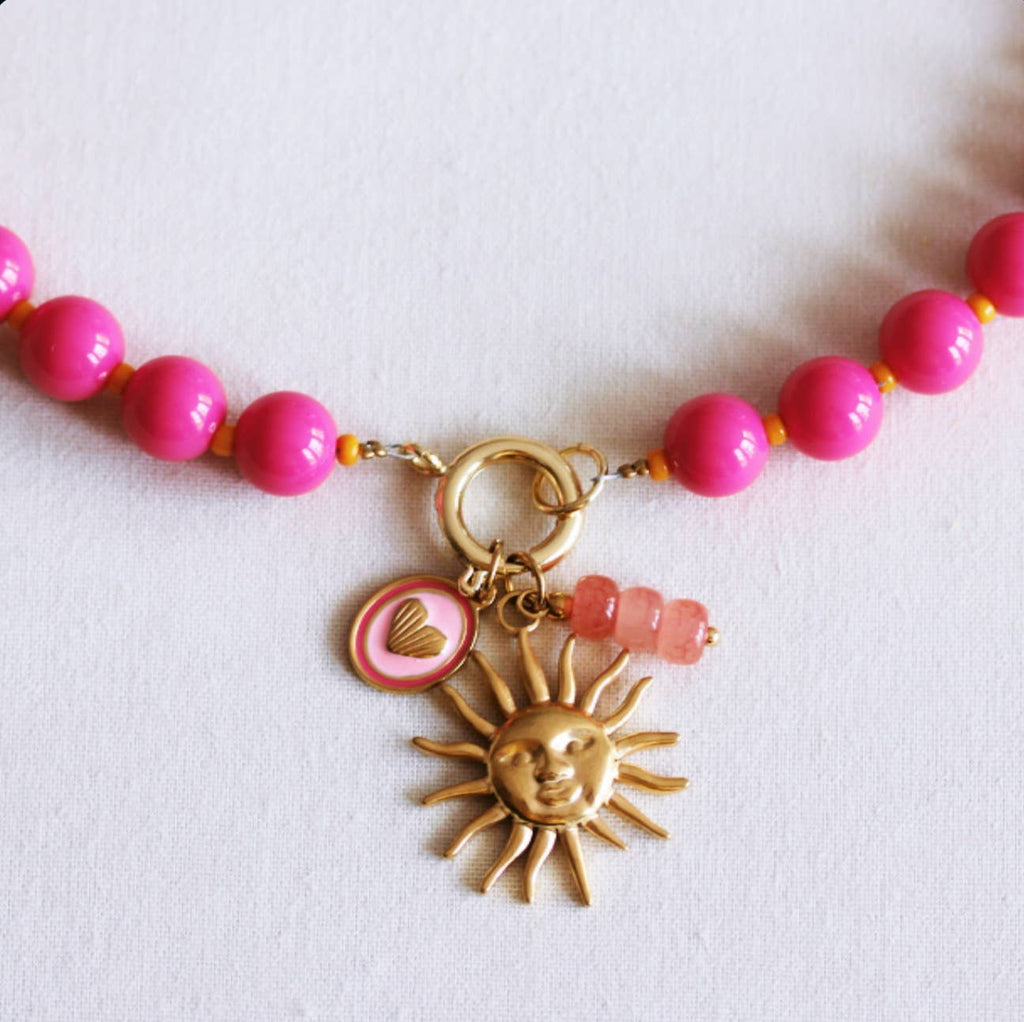 Zon Ketting Fuchsia
