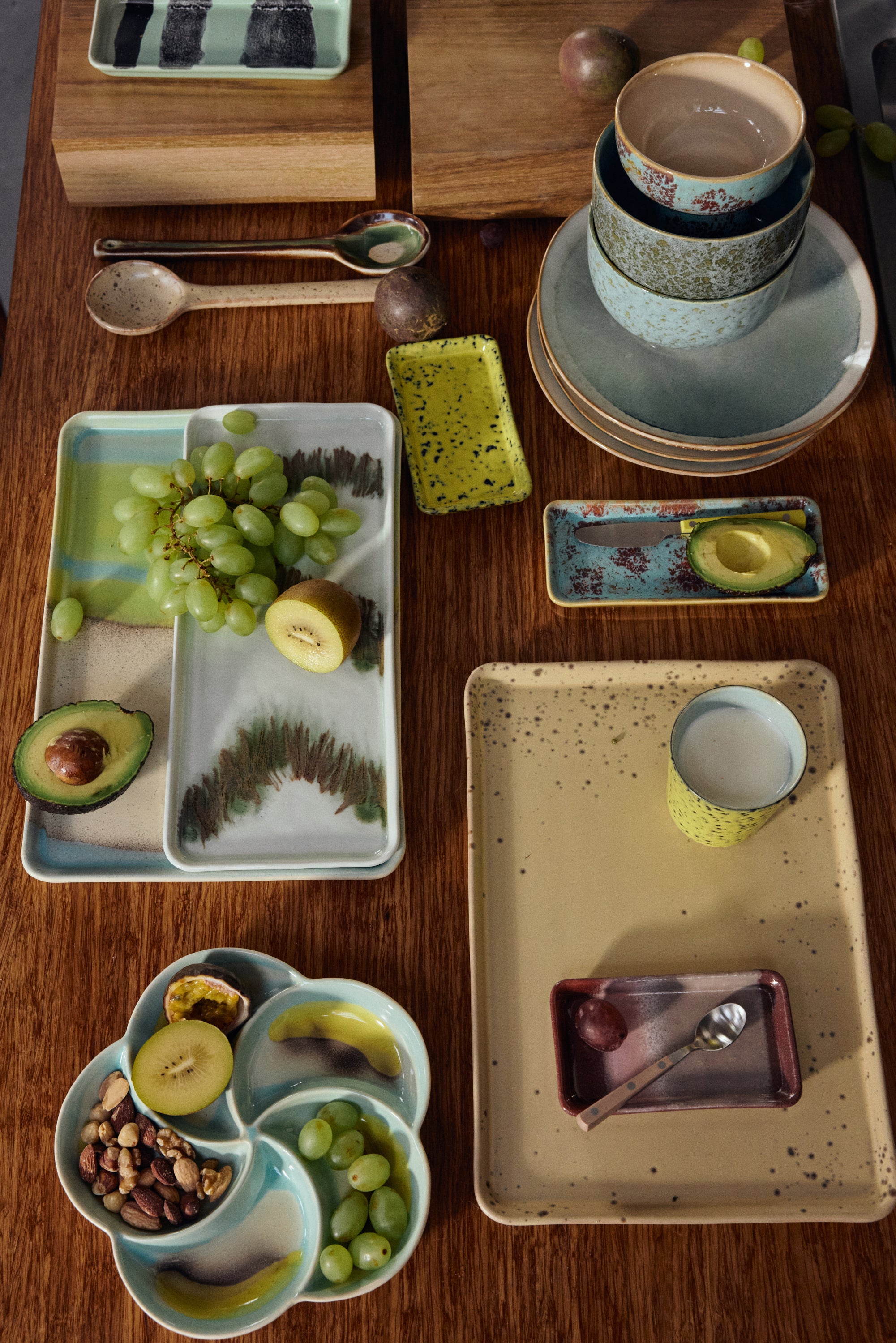70s Ceramics Cake Schaal Tide