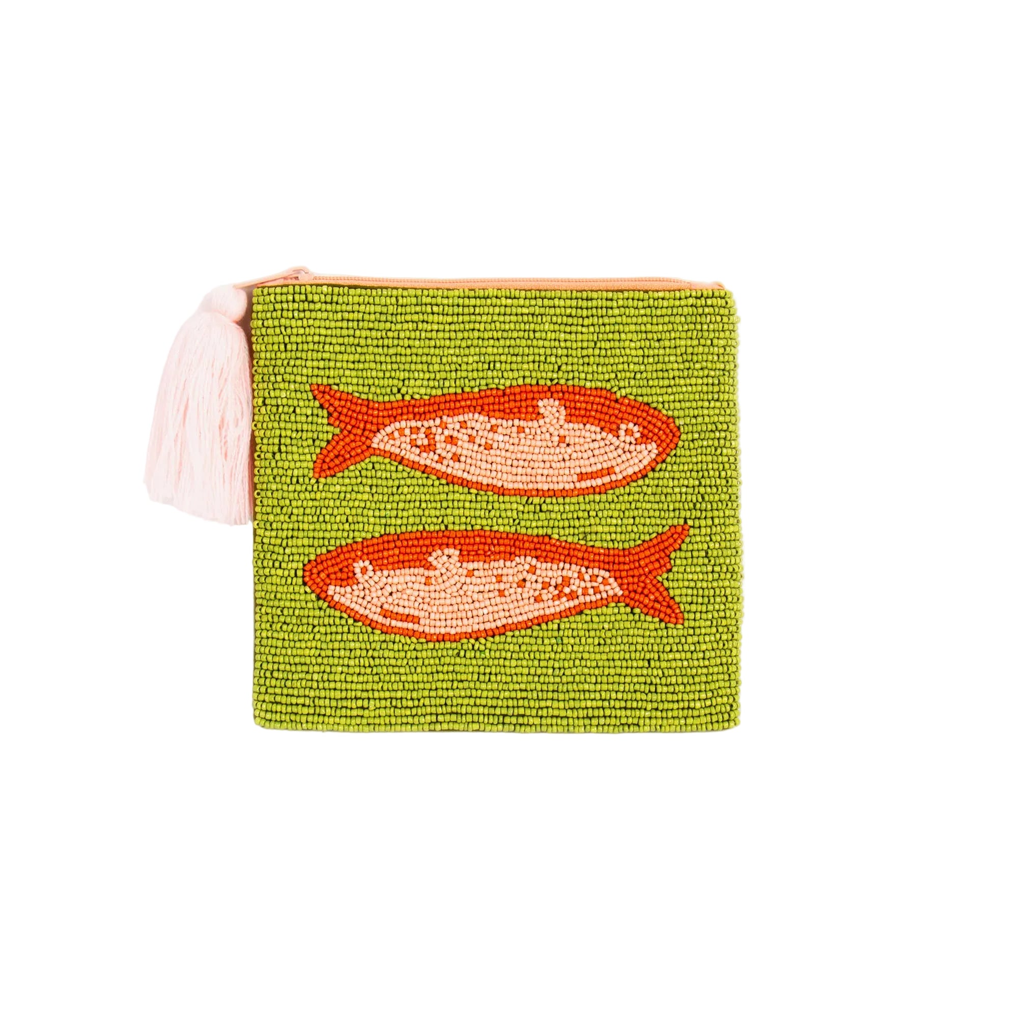Beaded Pouch Vissen
