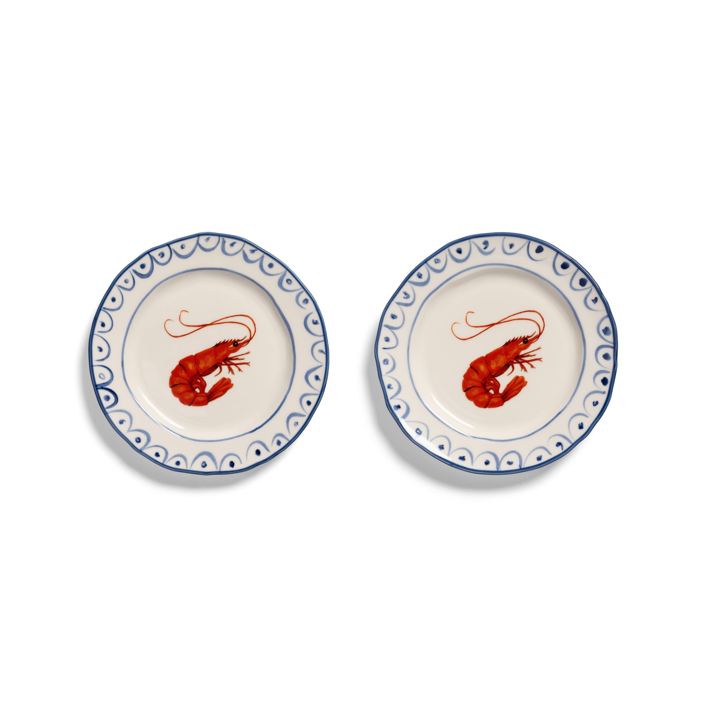 Sirène Crevette Bord Set/2