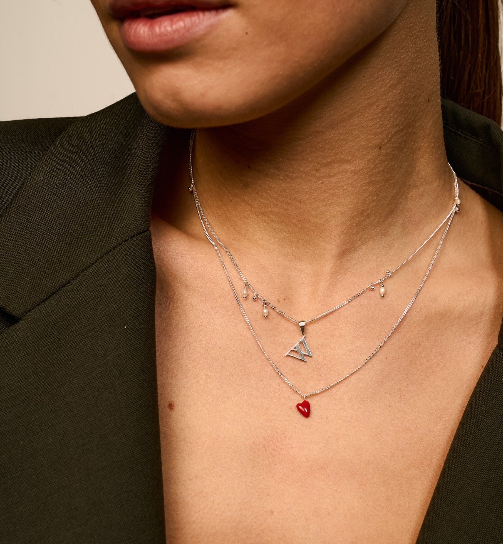 Heart Beat Ketting Zilver