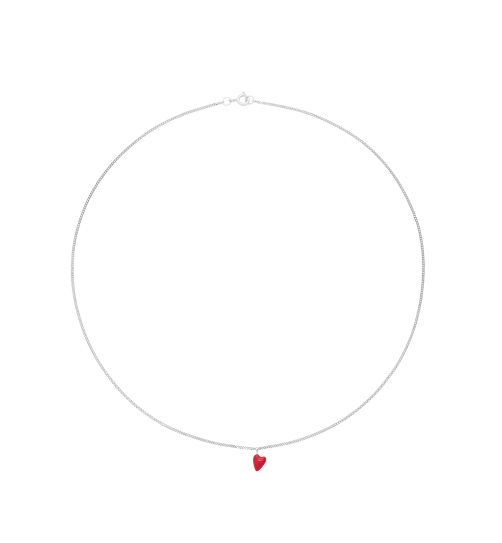 Heart Beat Ketting Zilver