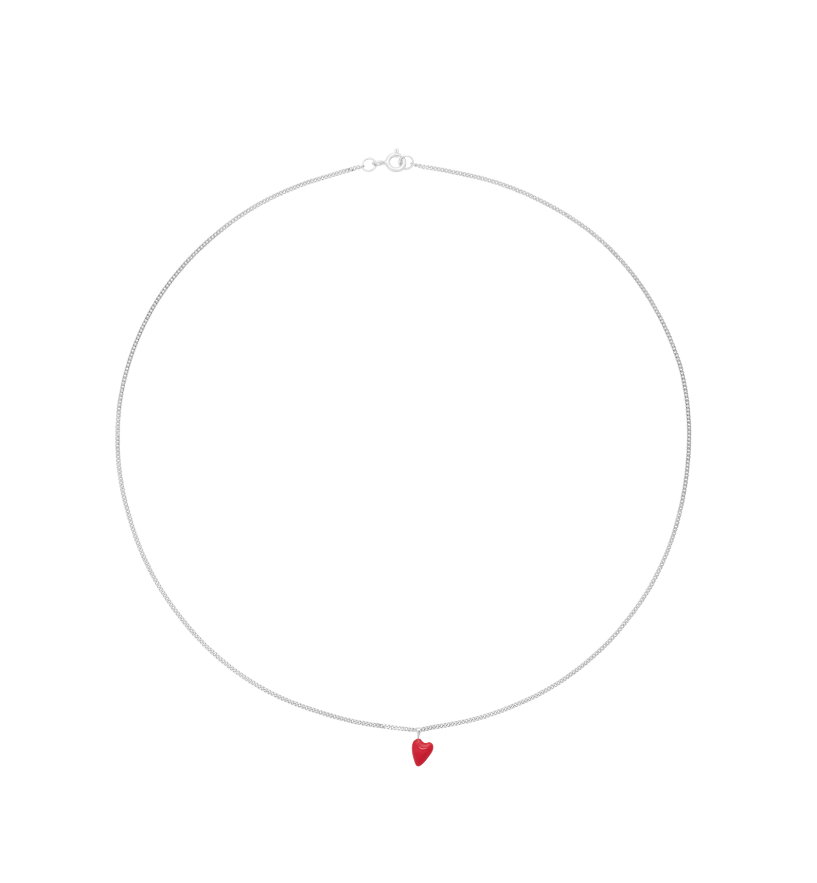 Heart Beat Ketting Zilver