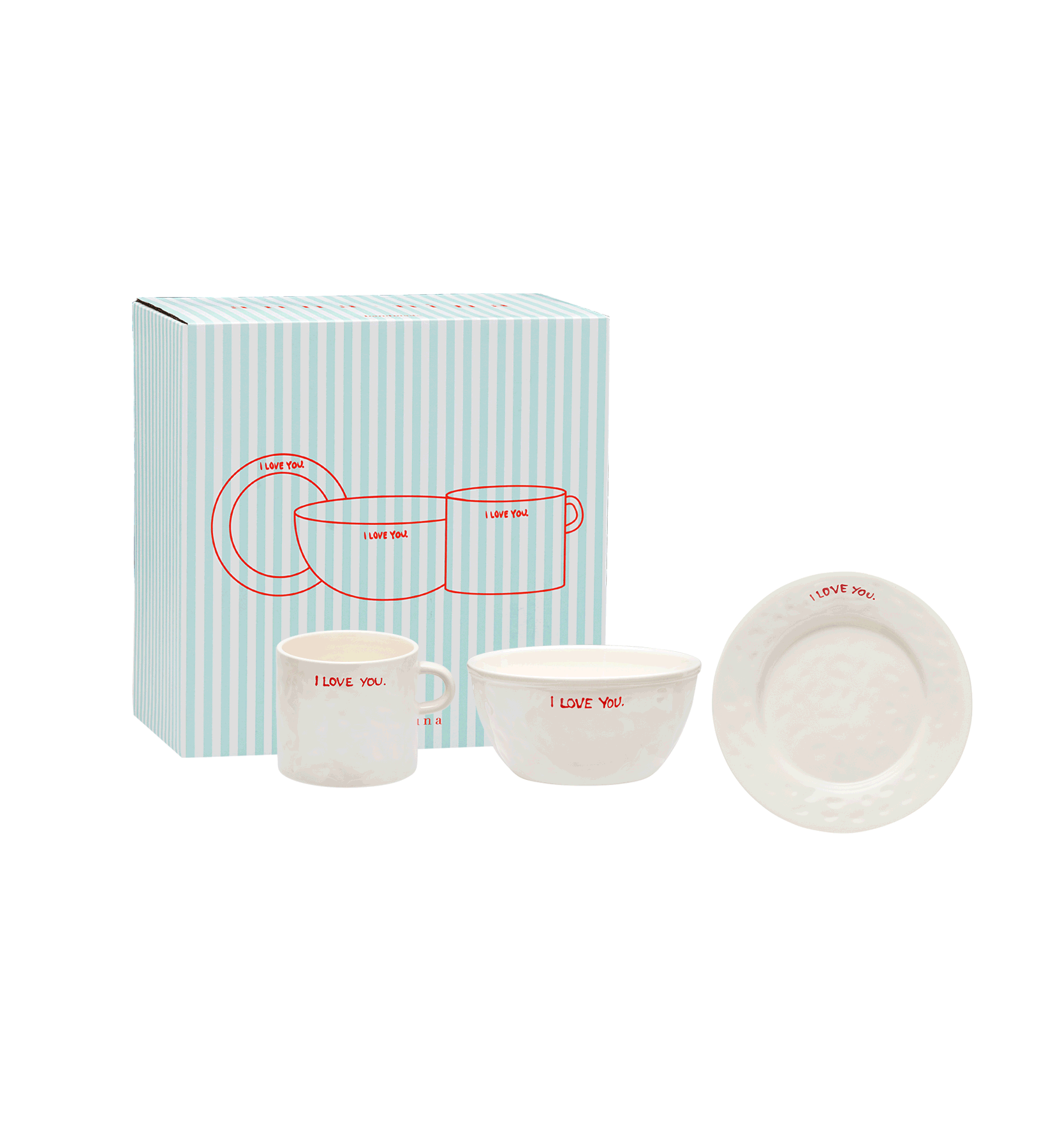 I Love You Ontbijt Set