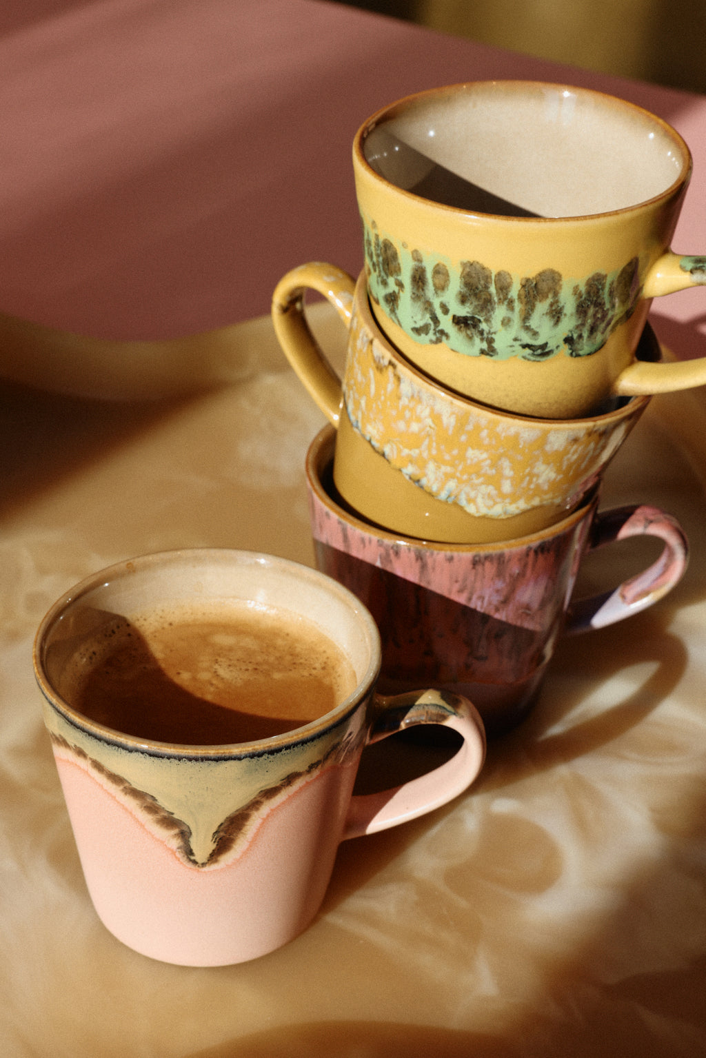 70s Americano Mugs Radiant Set/4
