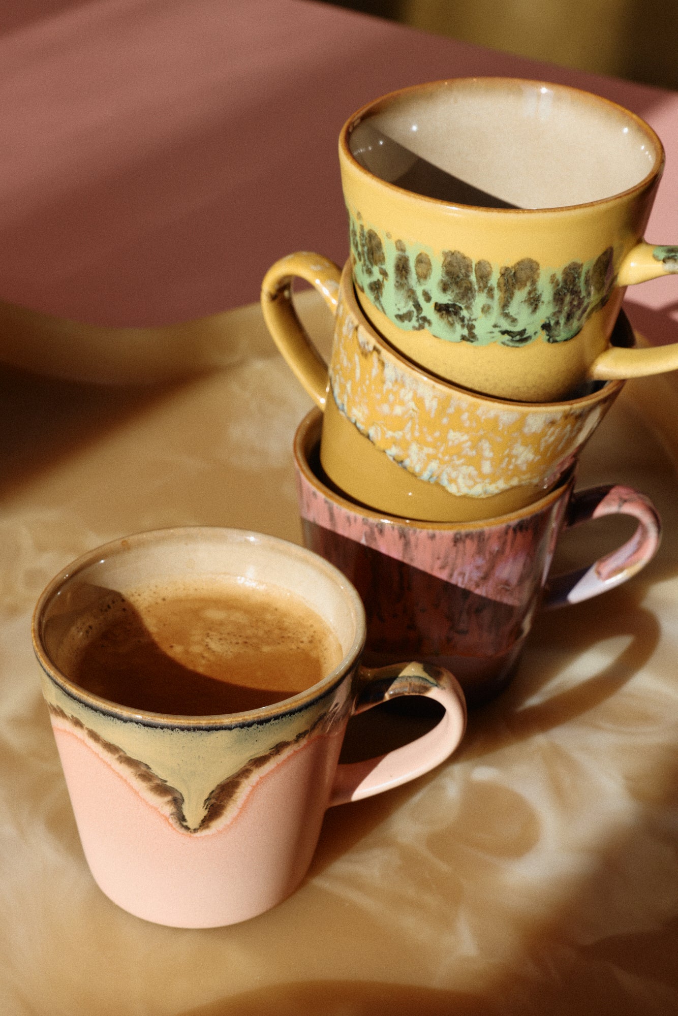 70s Americano Mugs Radiant Set/4