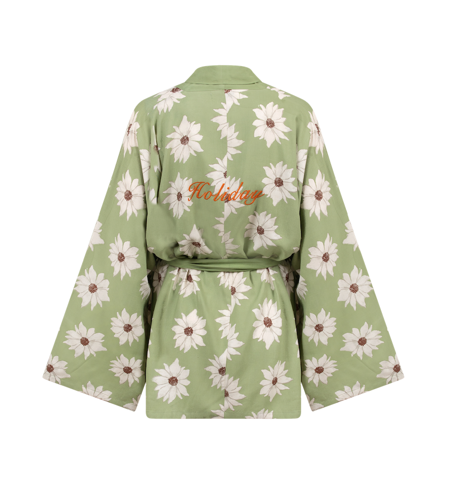 White Lotus Dreams Kimono