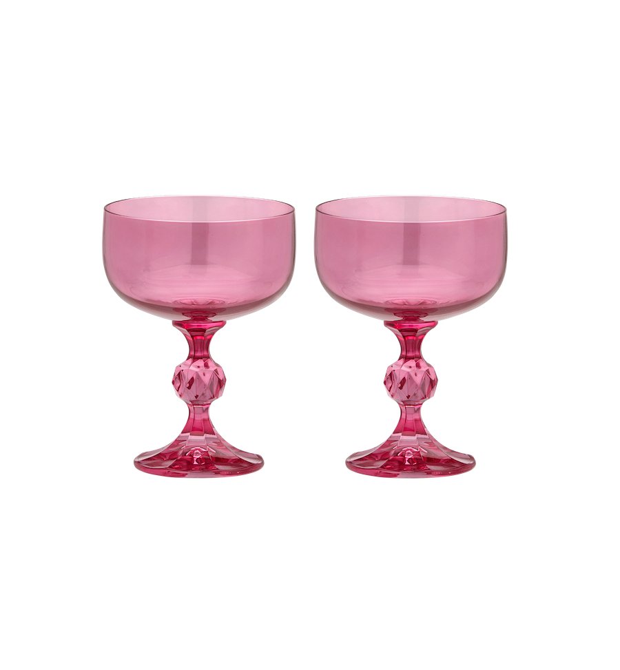 Rose Cocktail Glass Set of 2