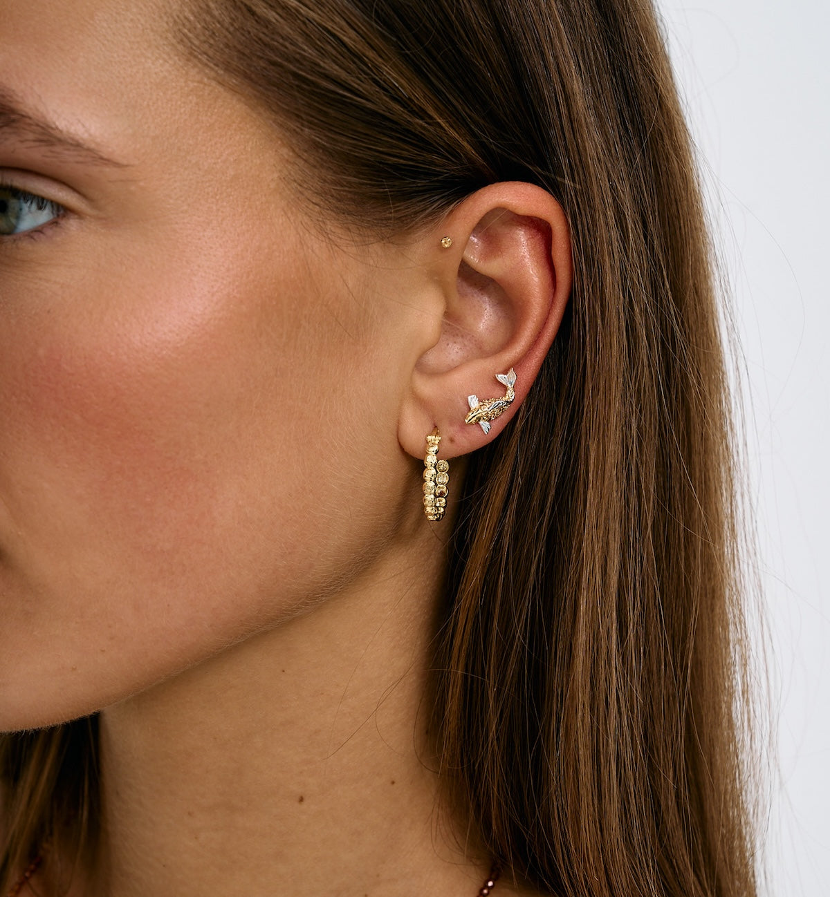 Single Pescare Stud Oorring