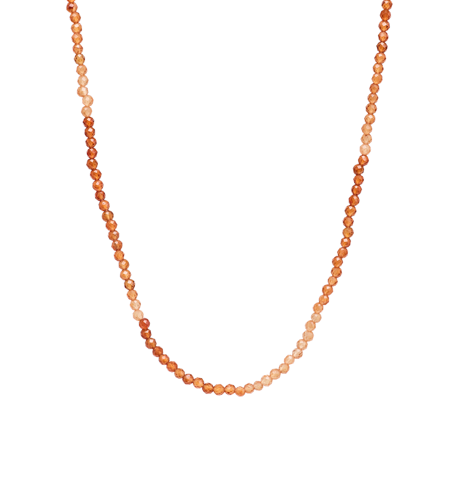 Hessonite Gemstone Ketting L
