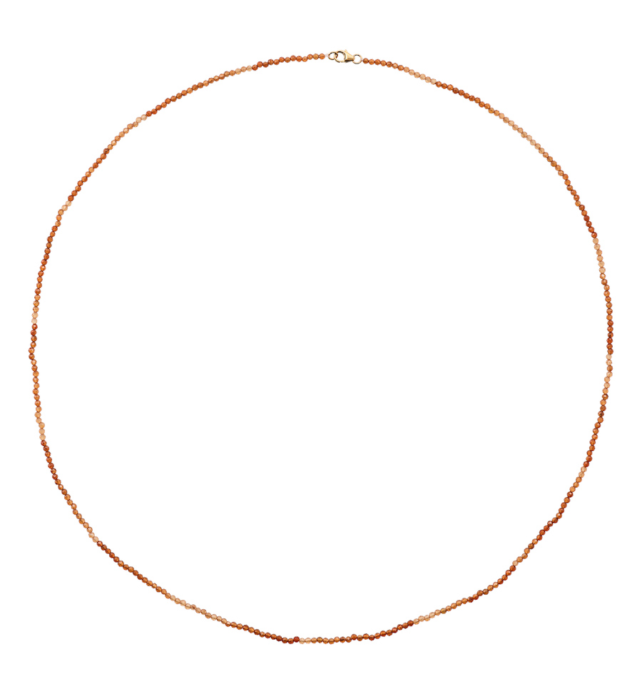 Hessonite Gemstone Ketting L
