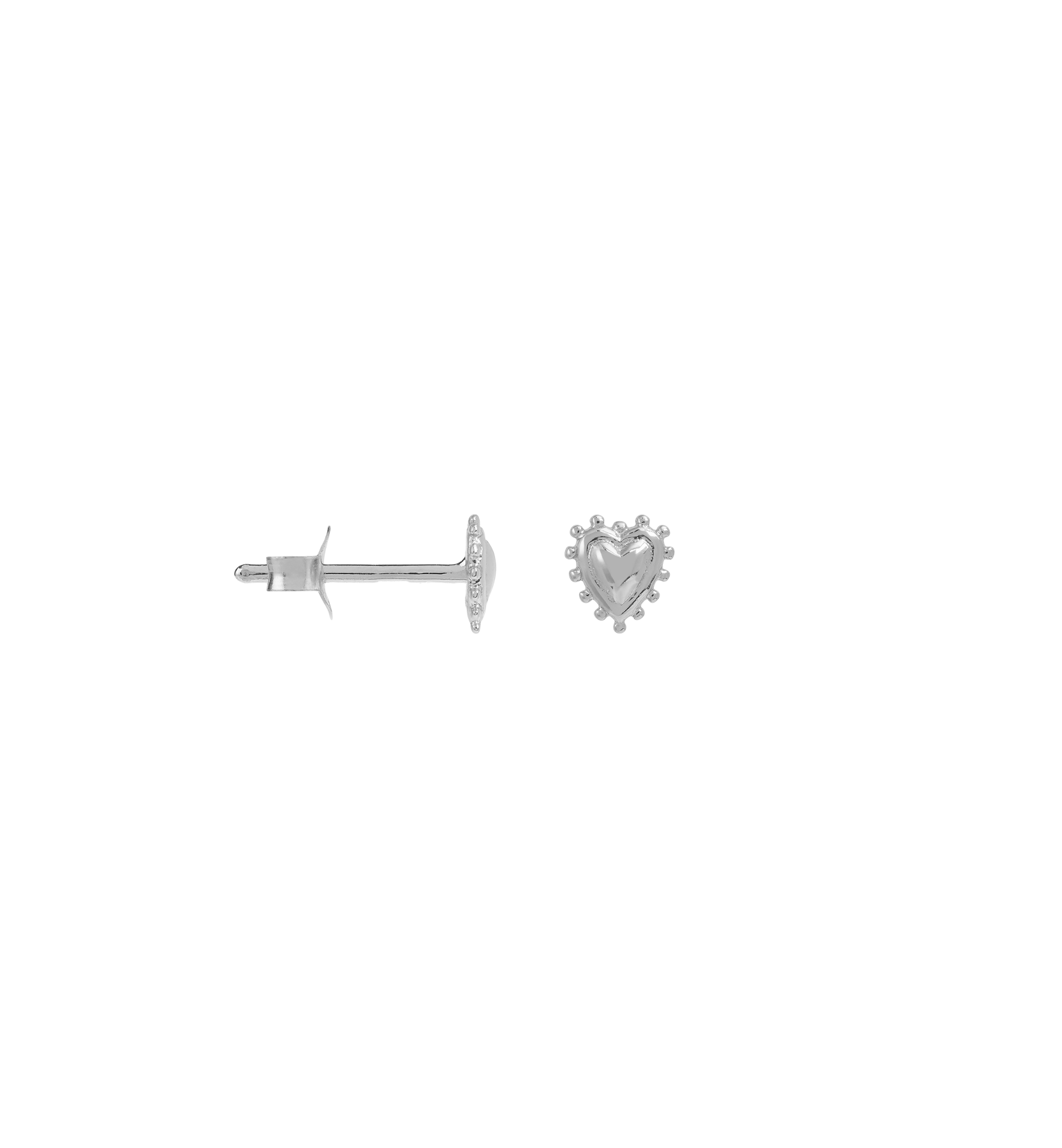 Single Bravery Stud Oorring Zilver