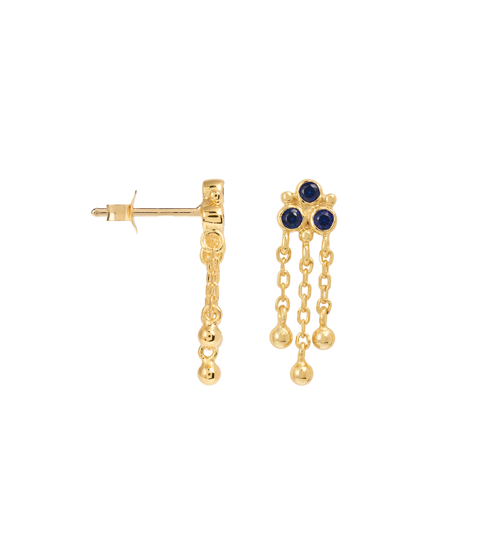 Single Marble Stud Oorring