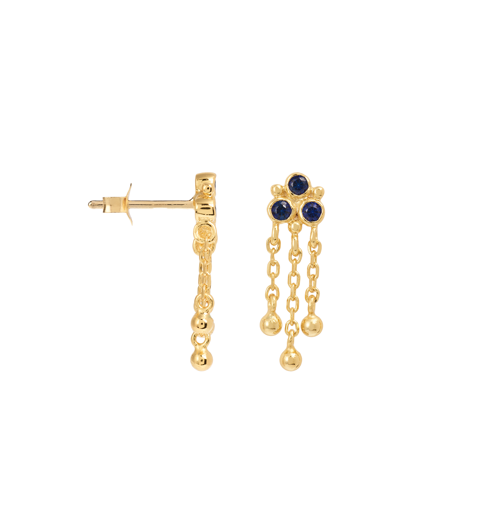 Single Marble Stud Oorring