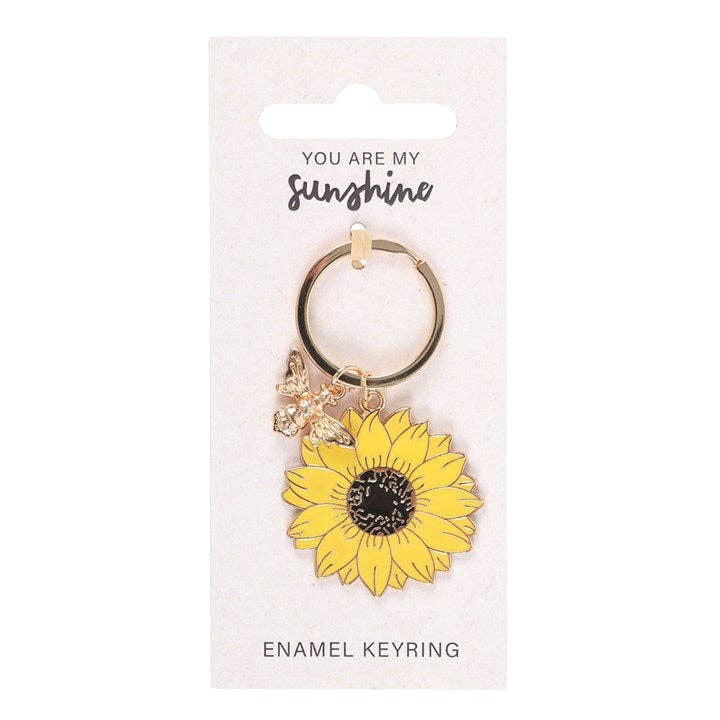 Zonnebloem Sleutelhanger