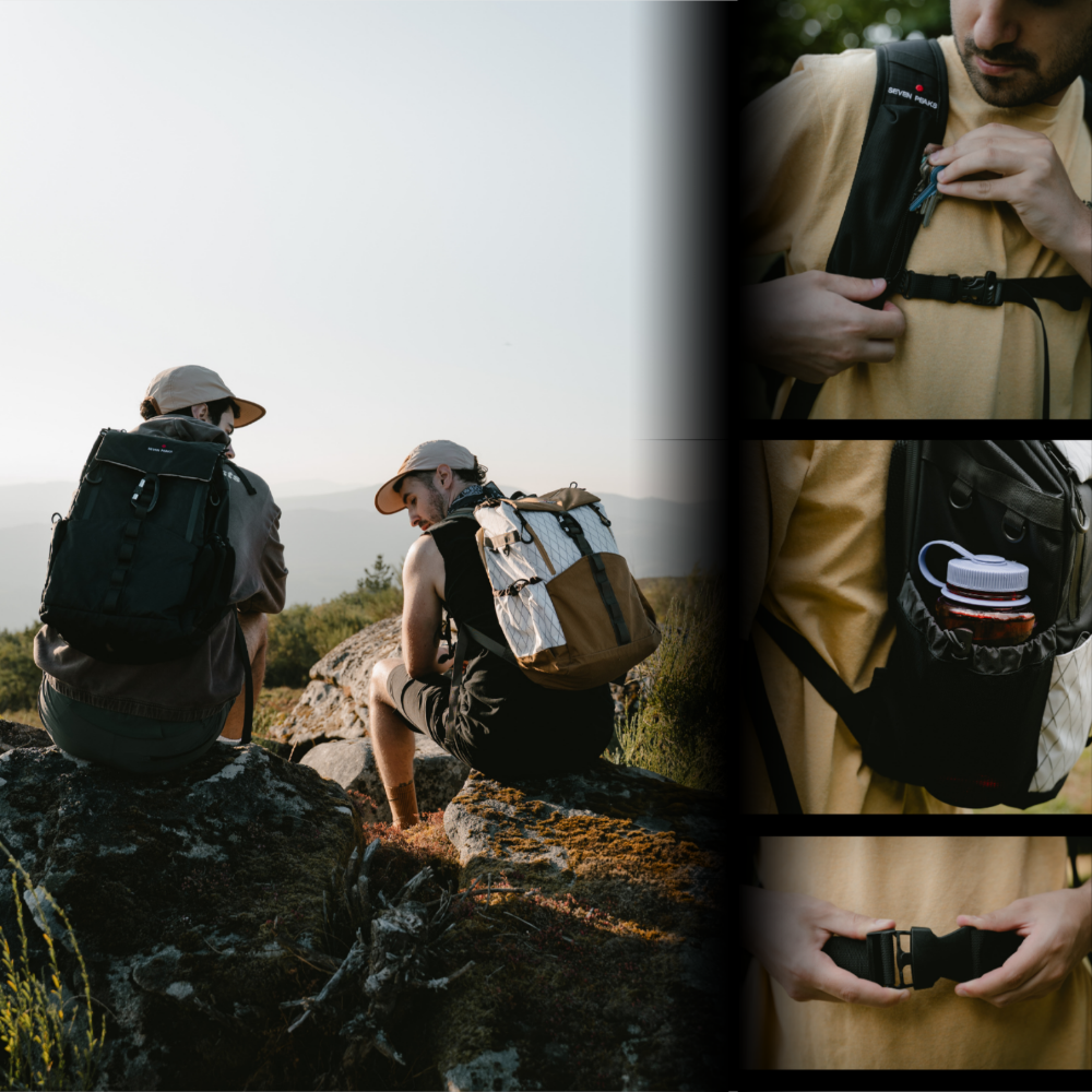 Seven Peaks rugzak in bruin