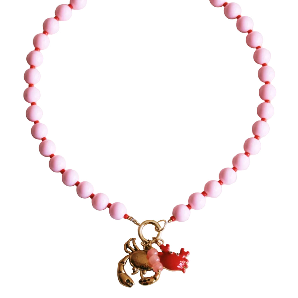 Krab Ketting Lichtroze