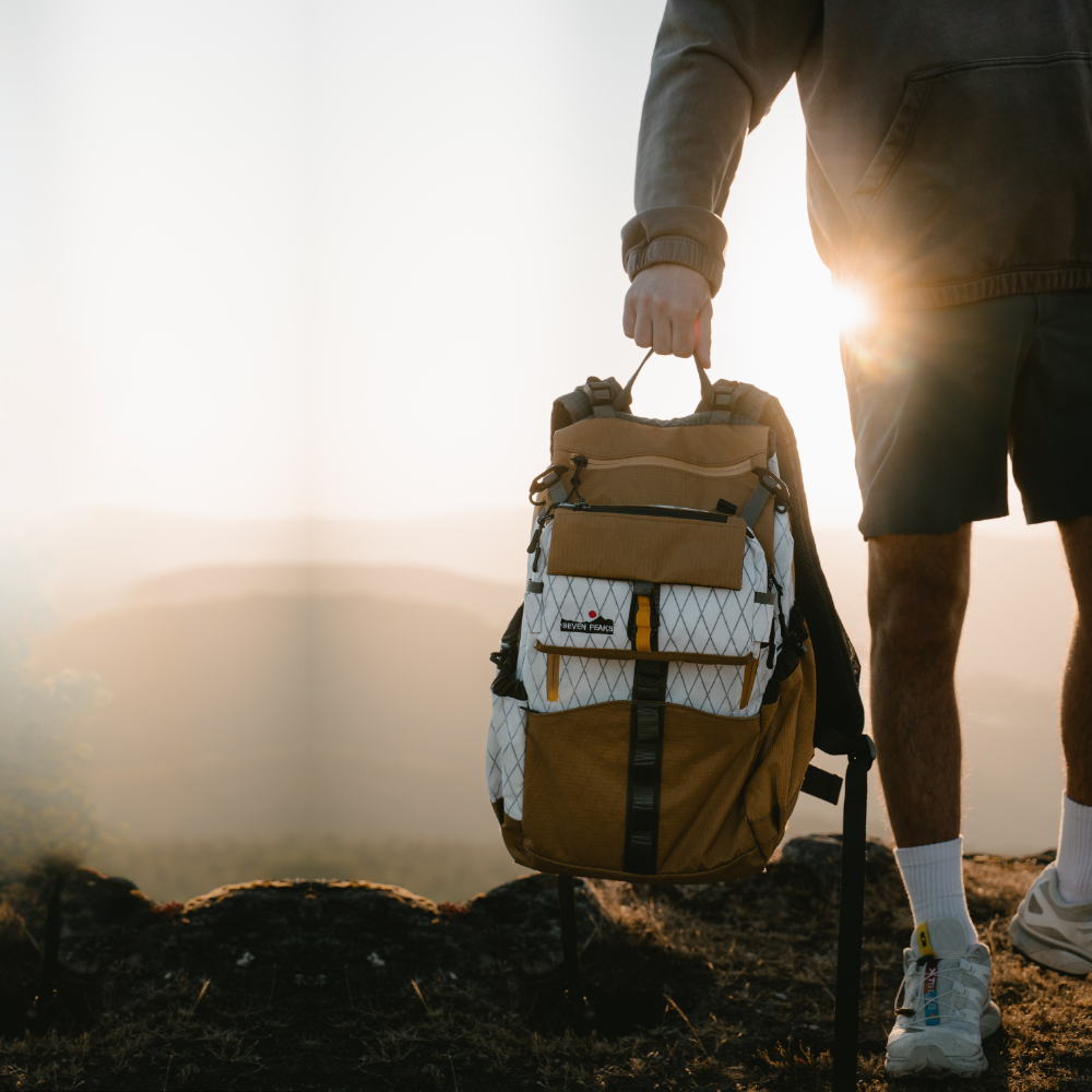 Seven Peaks rugzak in bruin