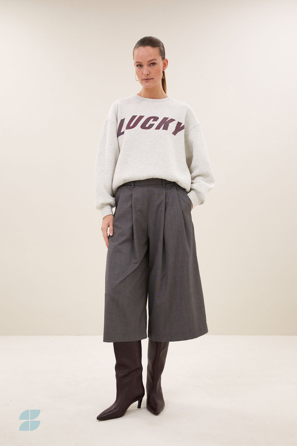 Lili Speed Sweater Grey Mel