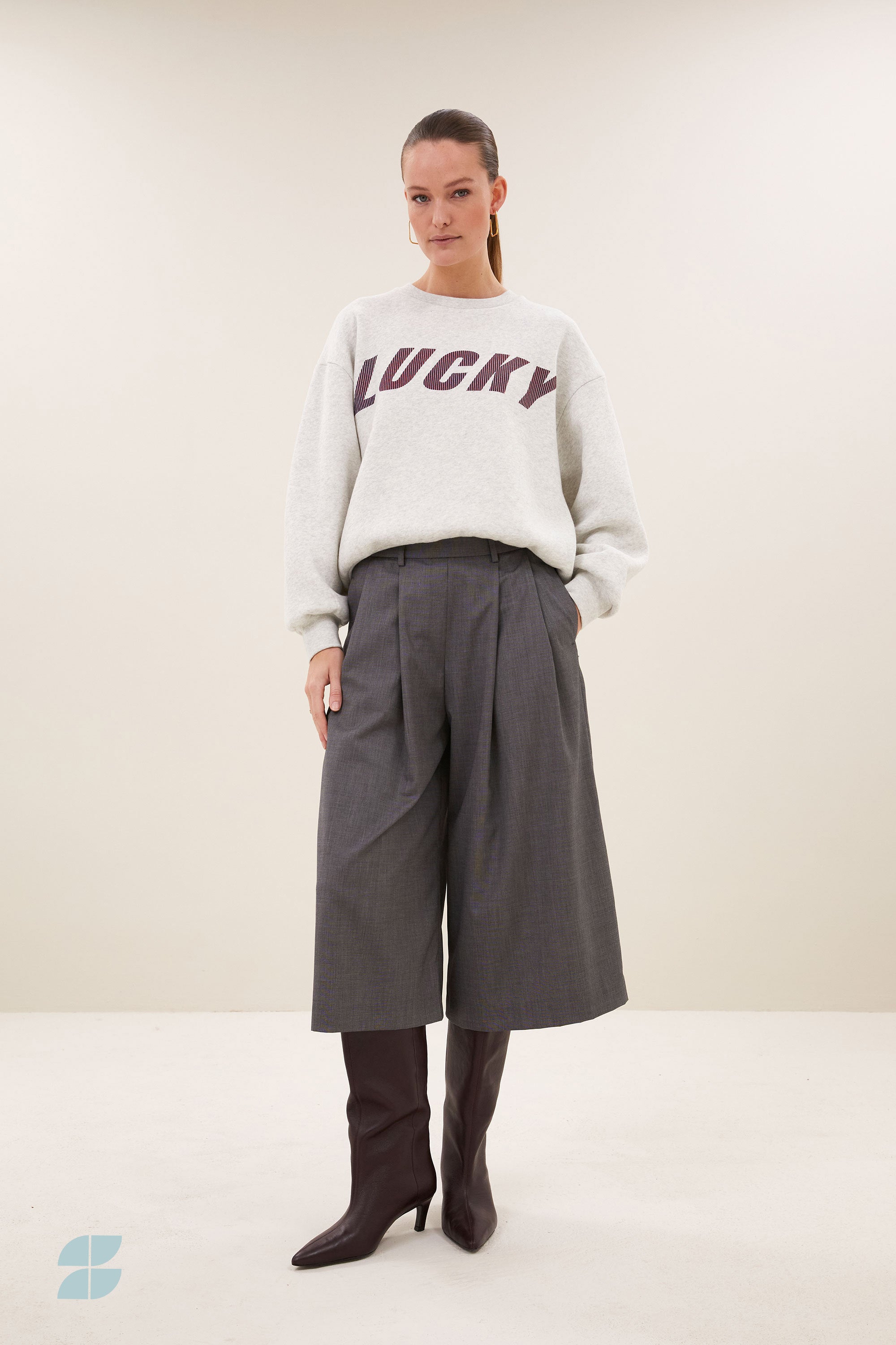 Lili Speed Sweater Grey Mel