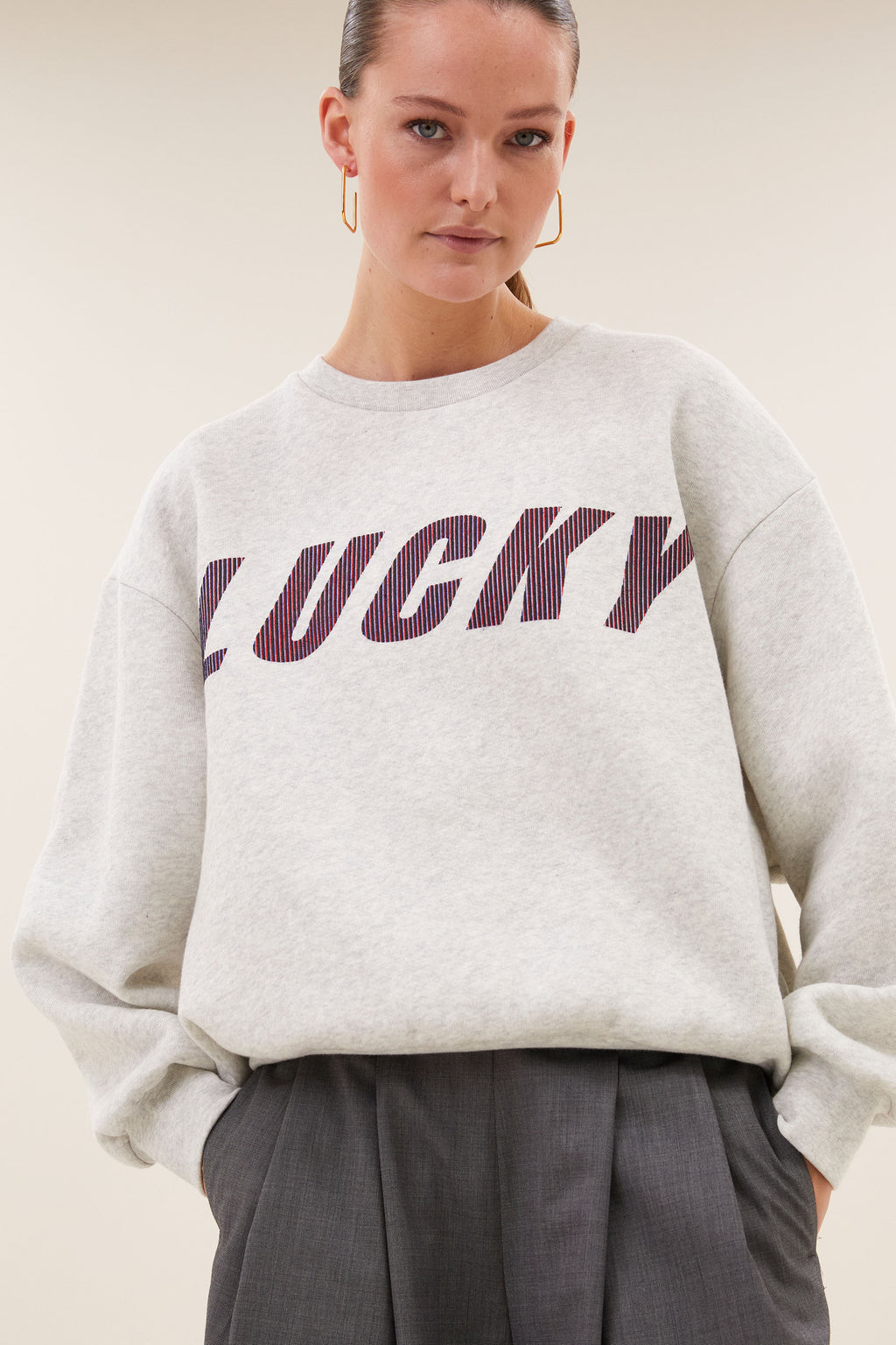 Lili Speed Sweater Grey Mel
