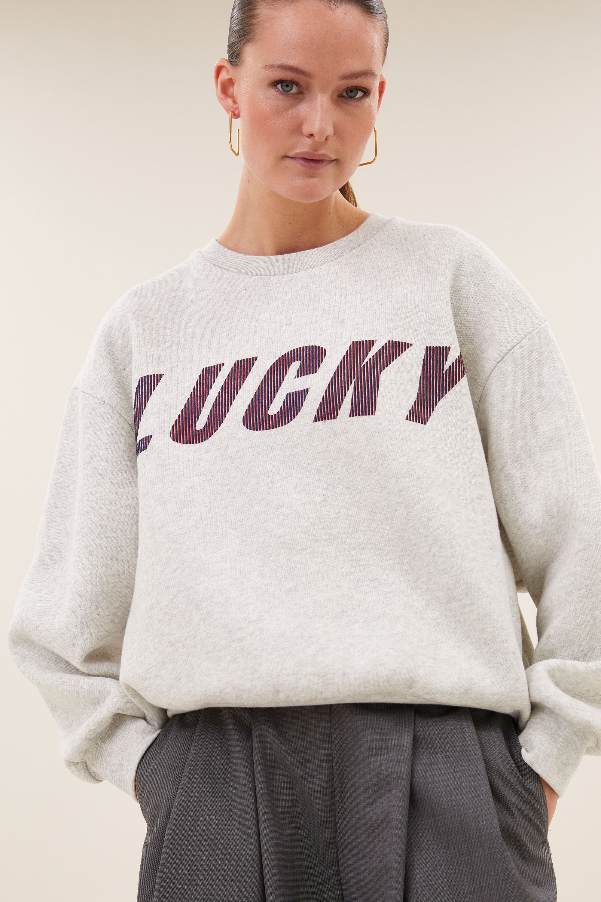 Lili Speed Sweater Grey Mel
