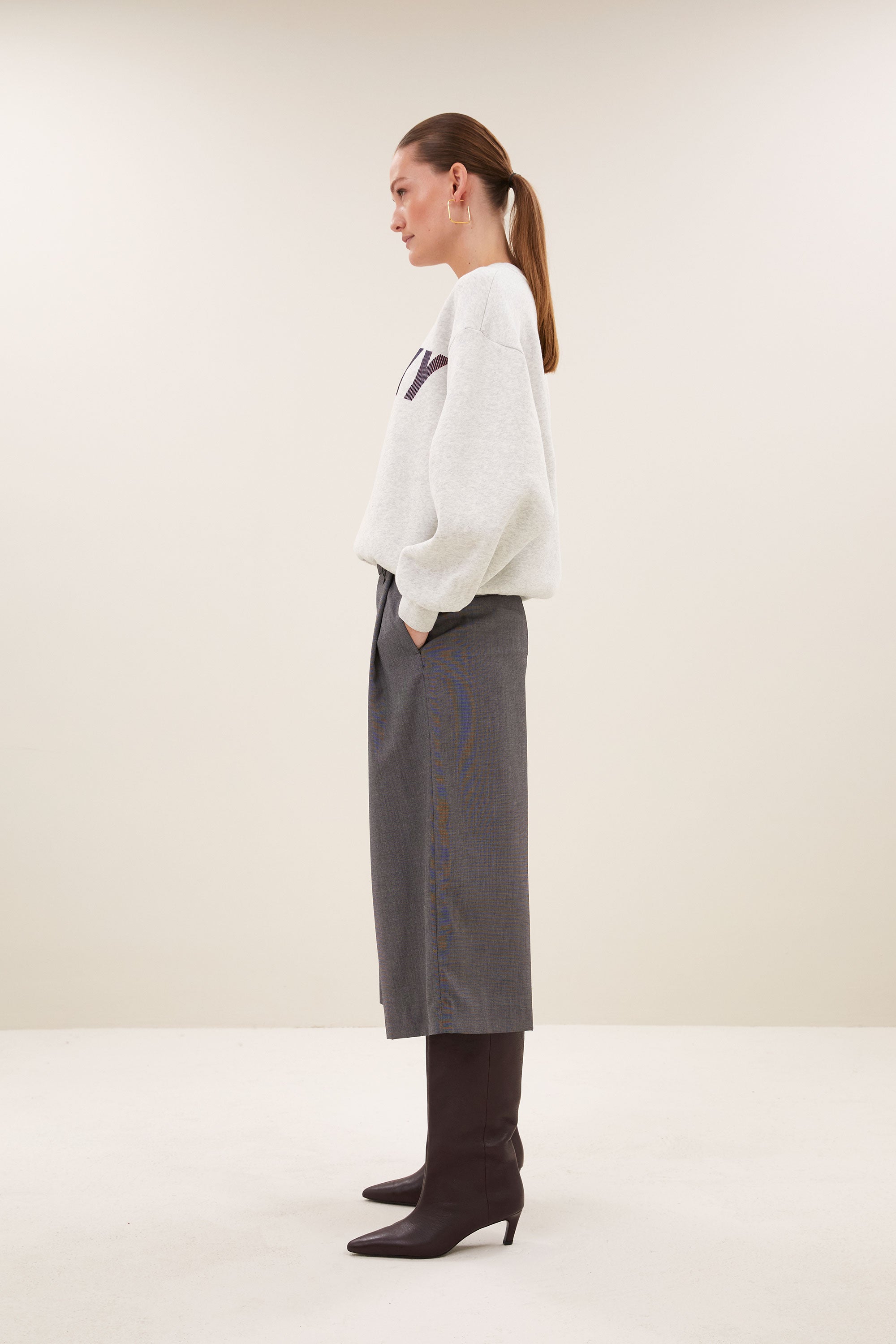 Lili Speed Sweater Grey Mel