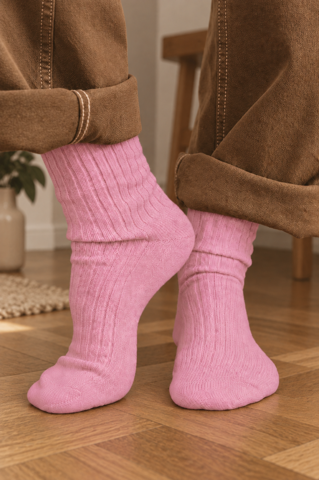 Cashmere Sokken Pink