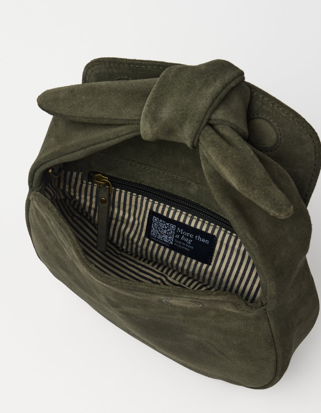 Coco Croissant Moss Suède Classic Leather