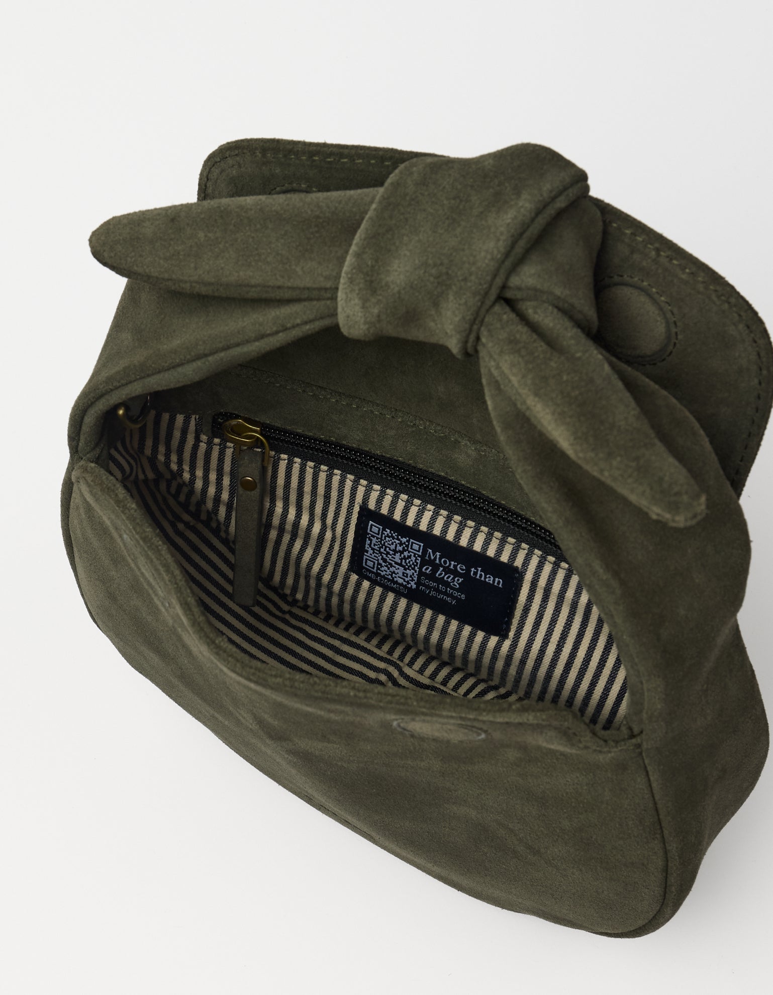 Coco Croissant Moss Suède Classic Leather
