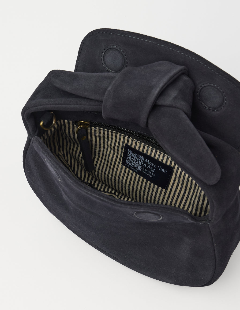 Coco Croissant Universe Blue Suède Classic Leather