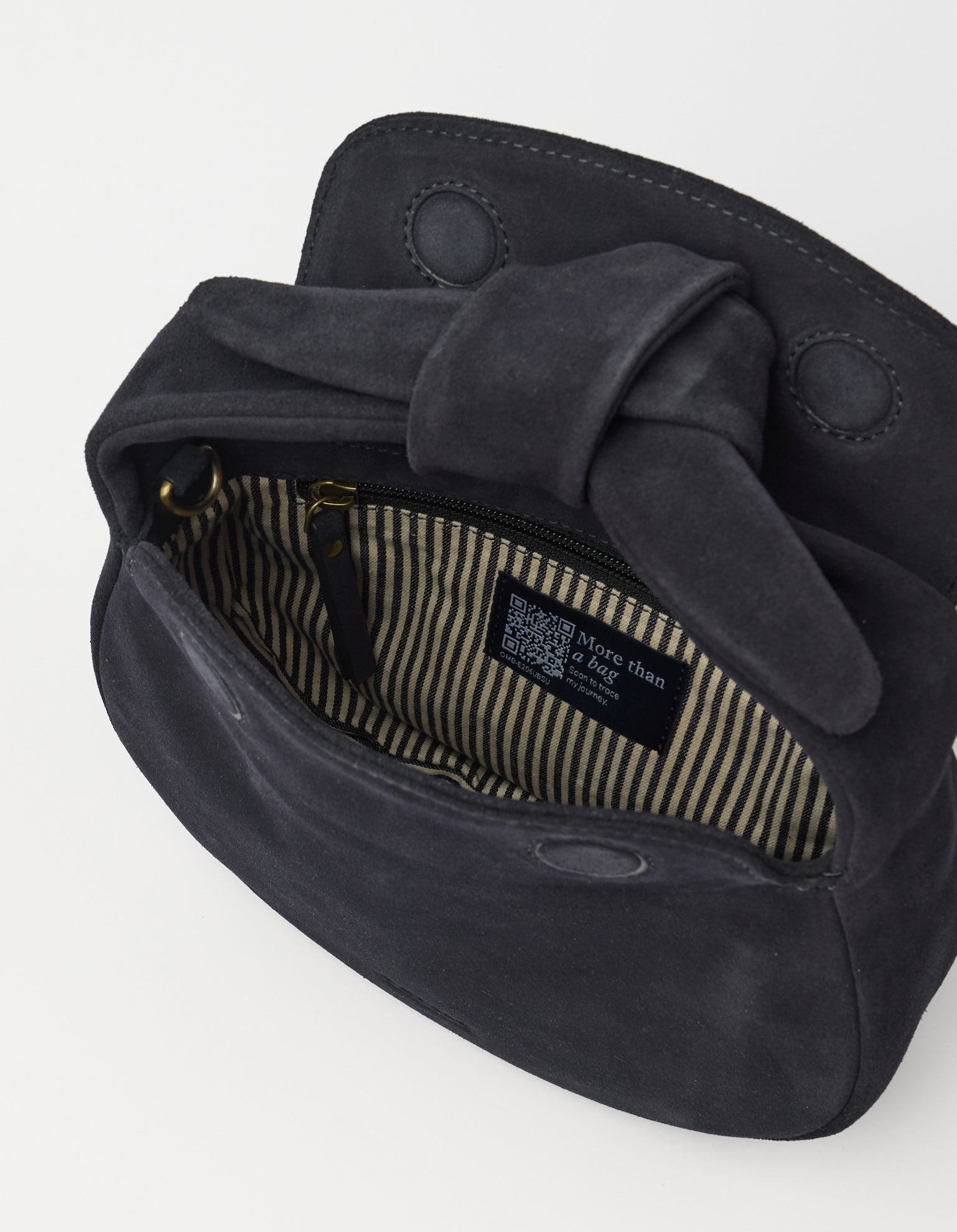 Coco Croissant Universe Blue Suède Classic Leather