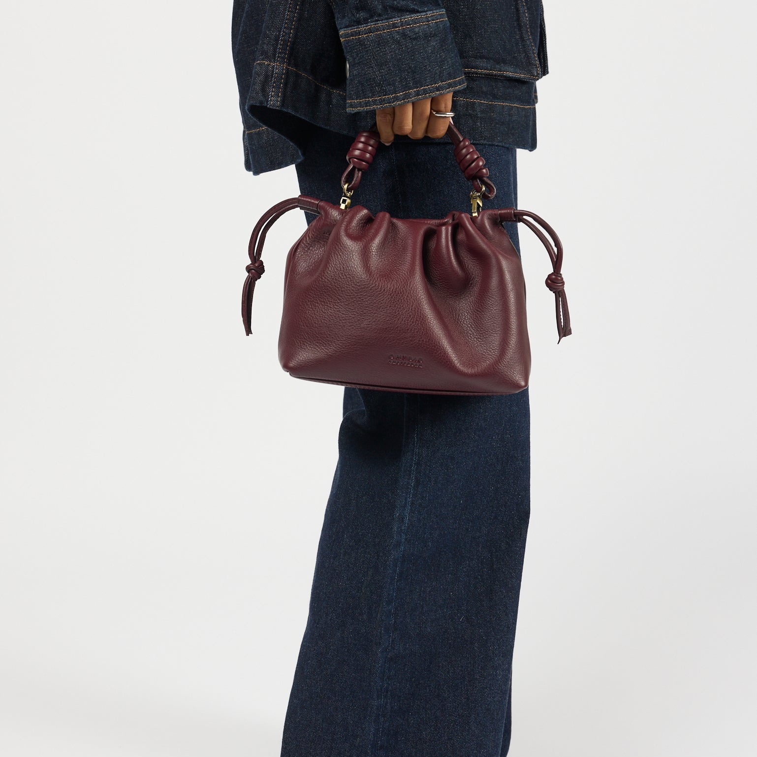 Kiki Mini Dark Cherry Soft Grain Leather