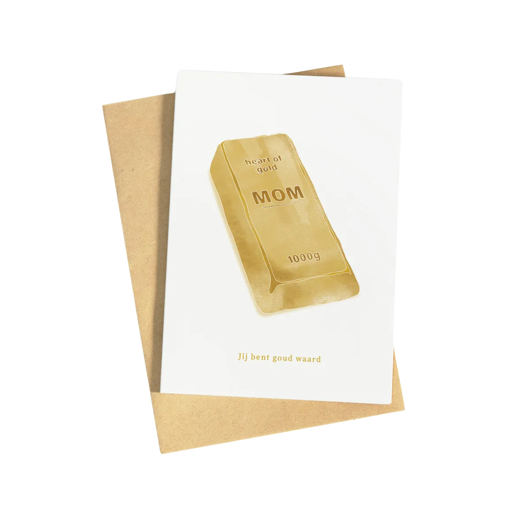 Jij bent goud waard Wenskaart
