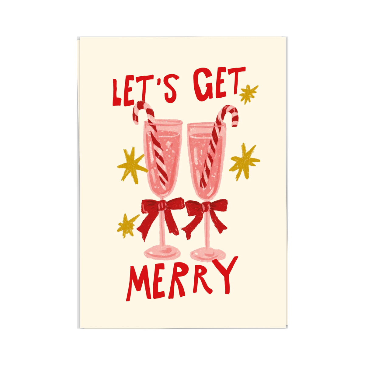 Let's Get Merry Wenskaart