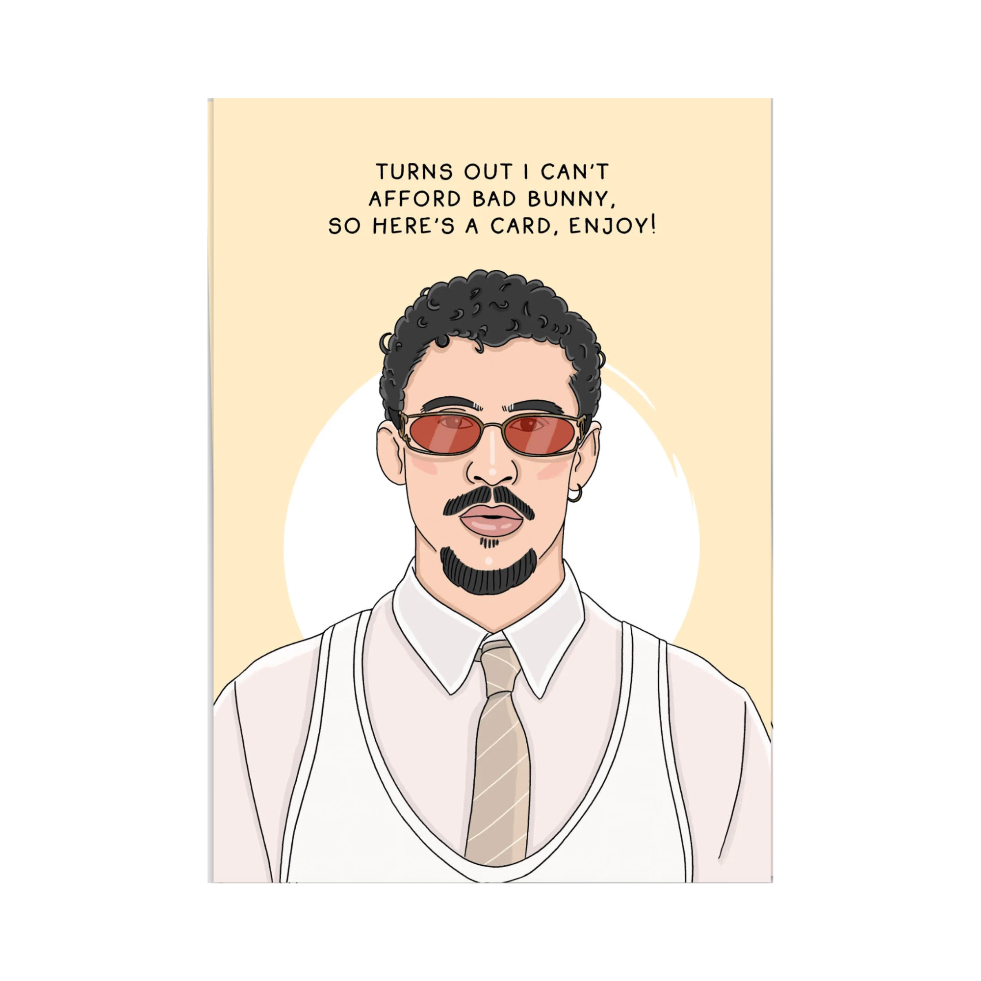 Can't Afford Bunny Wenskaart