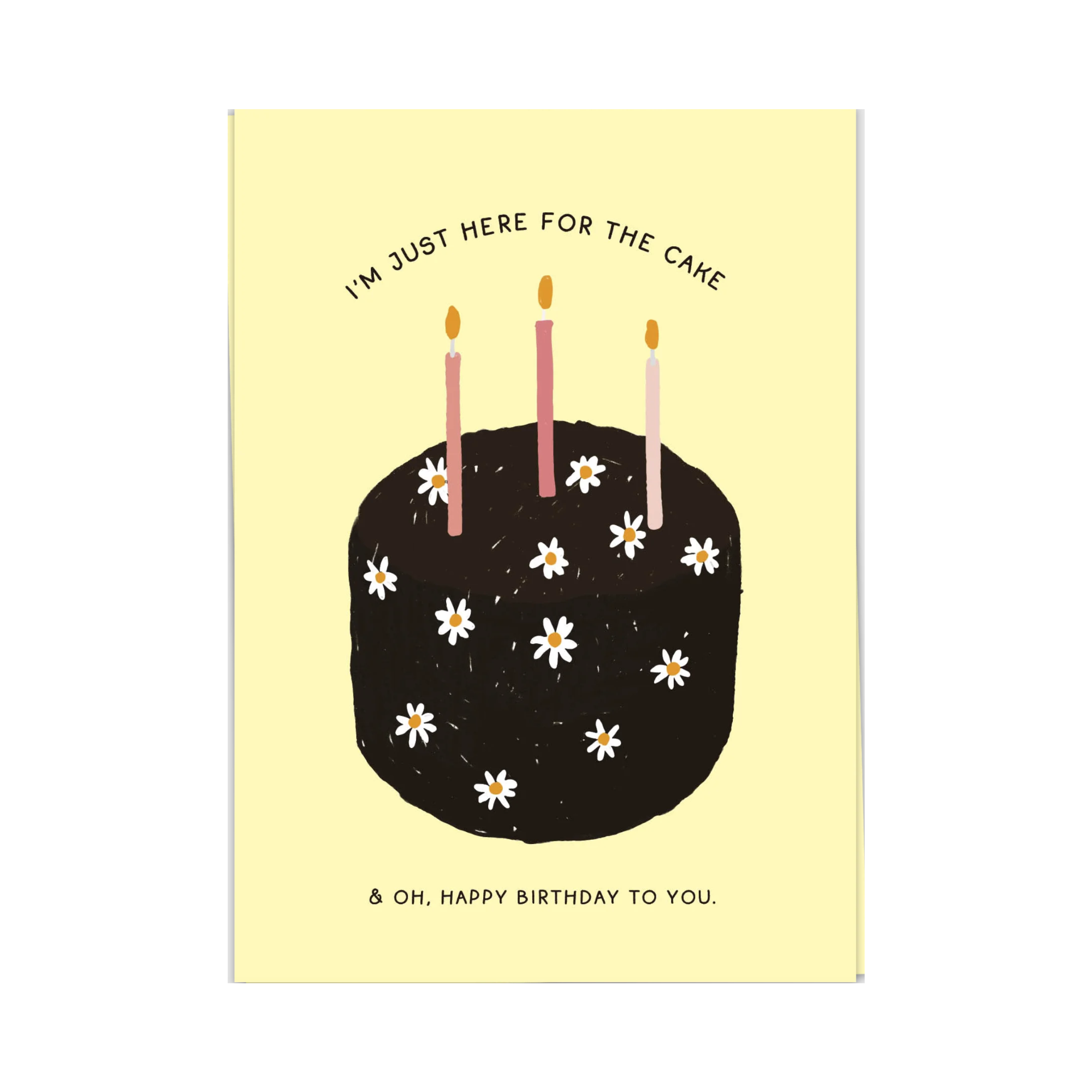 Here For Cake Wenskaart