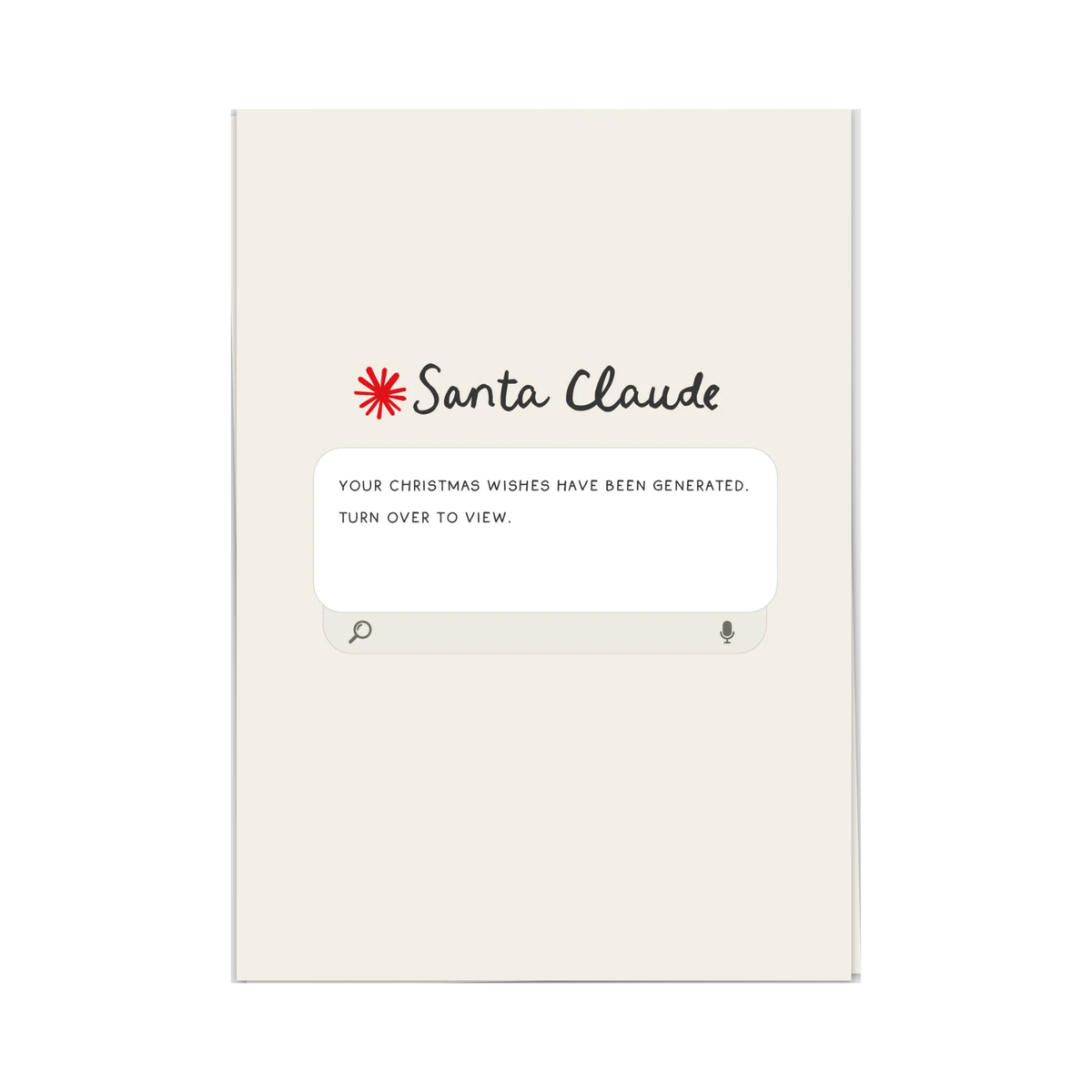 Santa Claude Wenskaart
