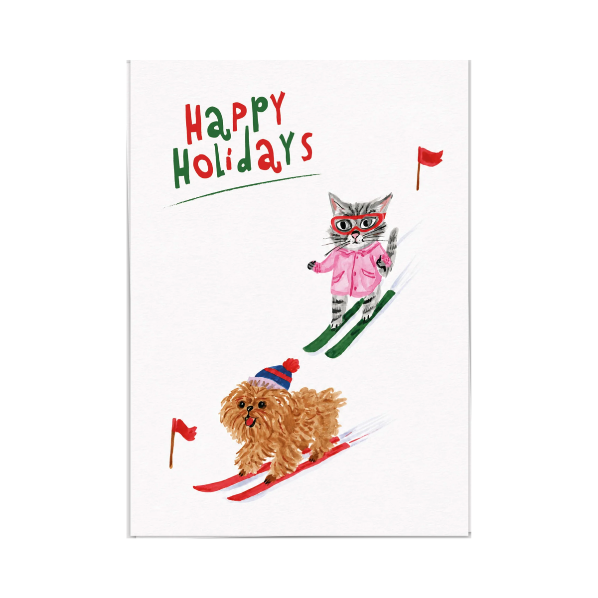Holiday Ski Wenskaart