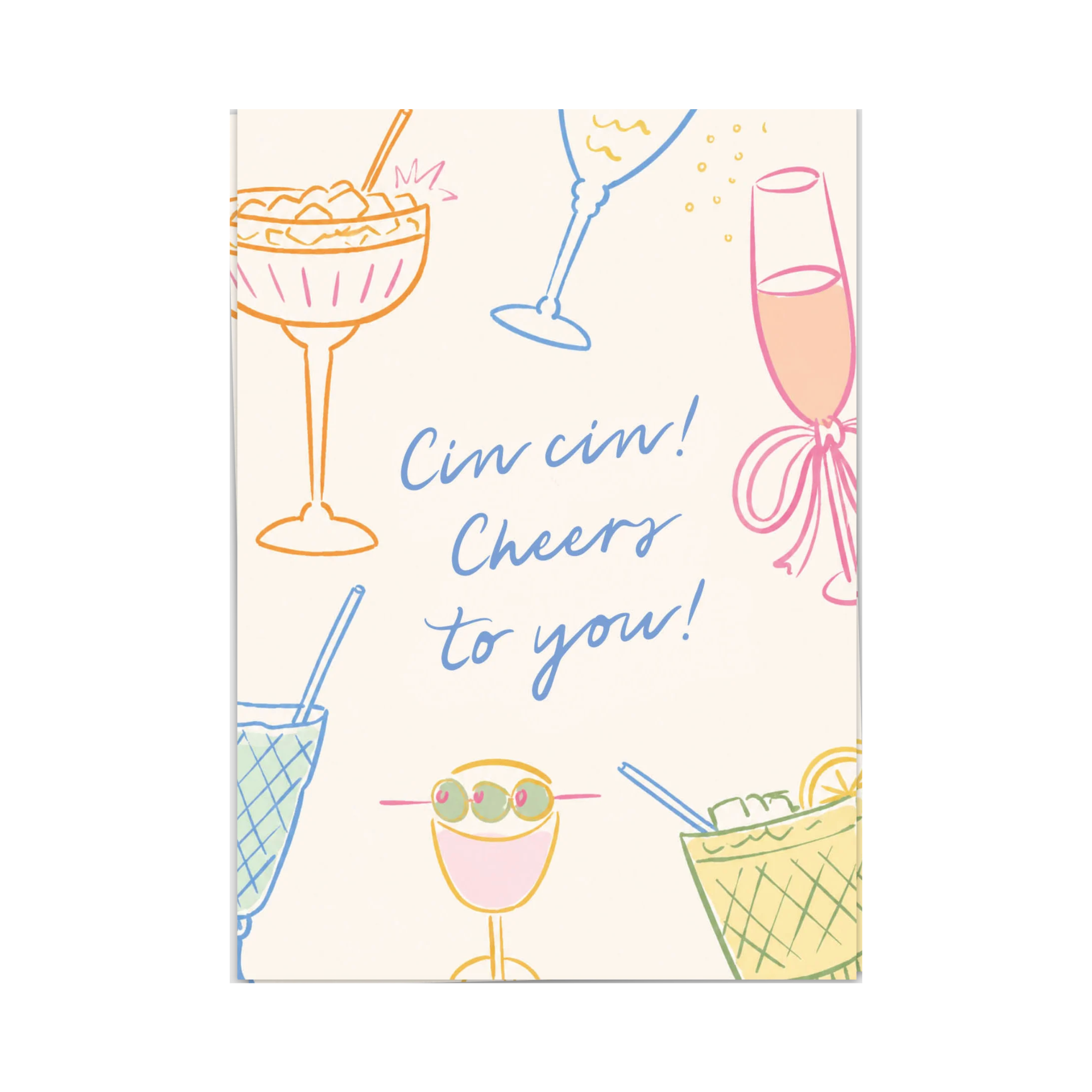 Cin Cin Cheers Wenskaart