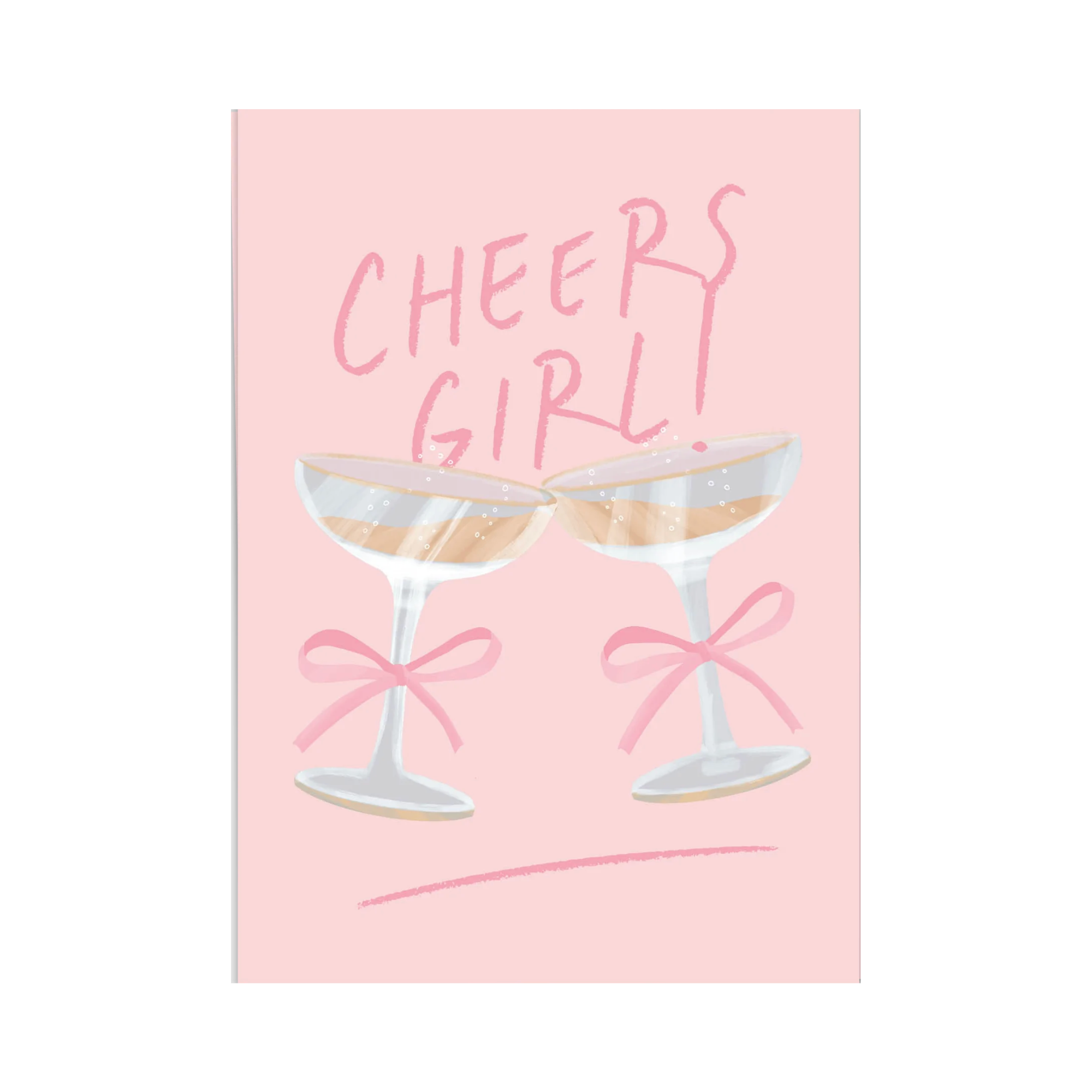 Cheers Girl Wenskaart