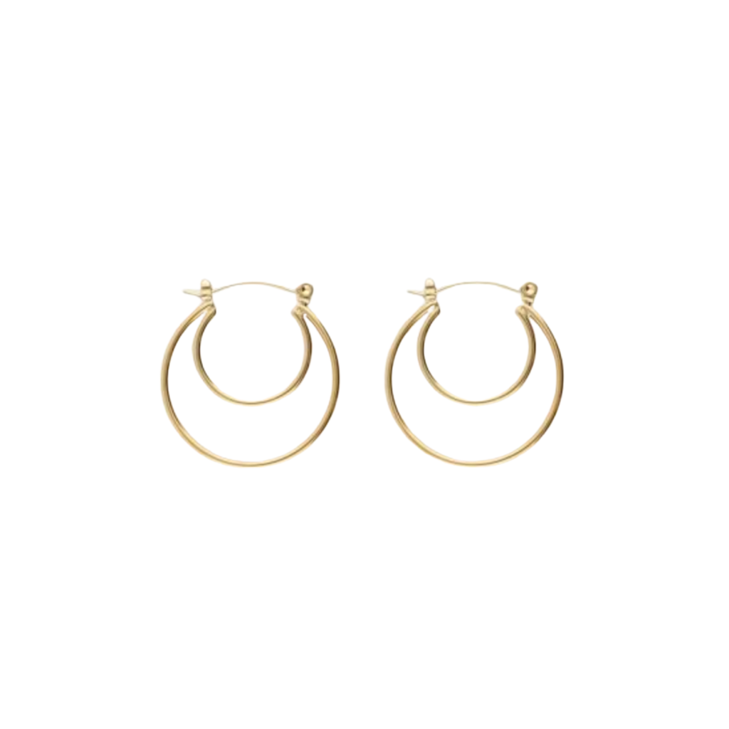 Bold Double Hoop Oorringen