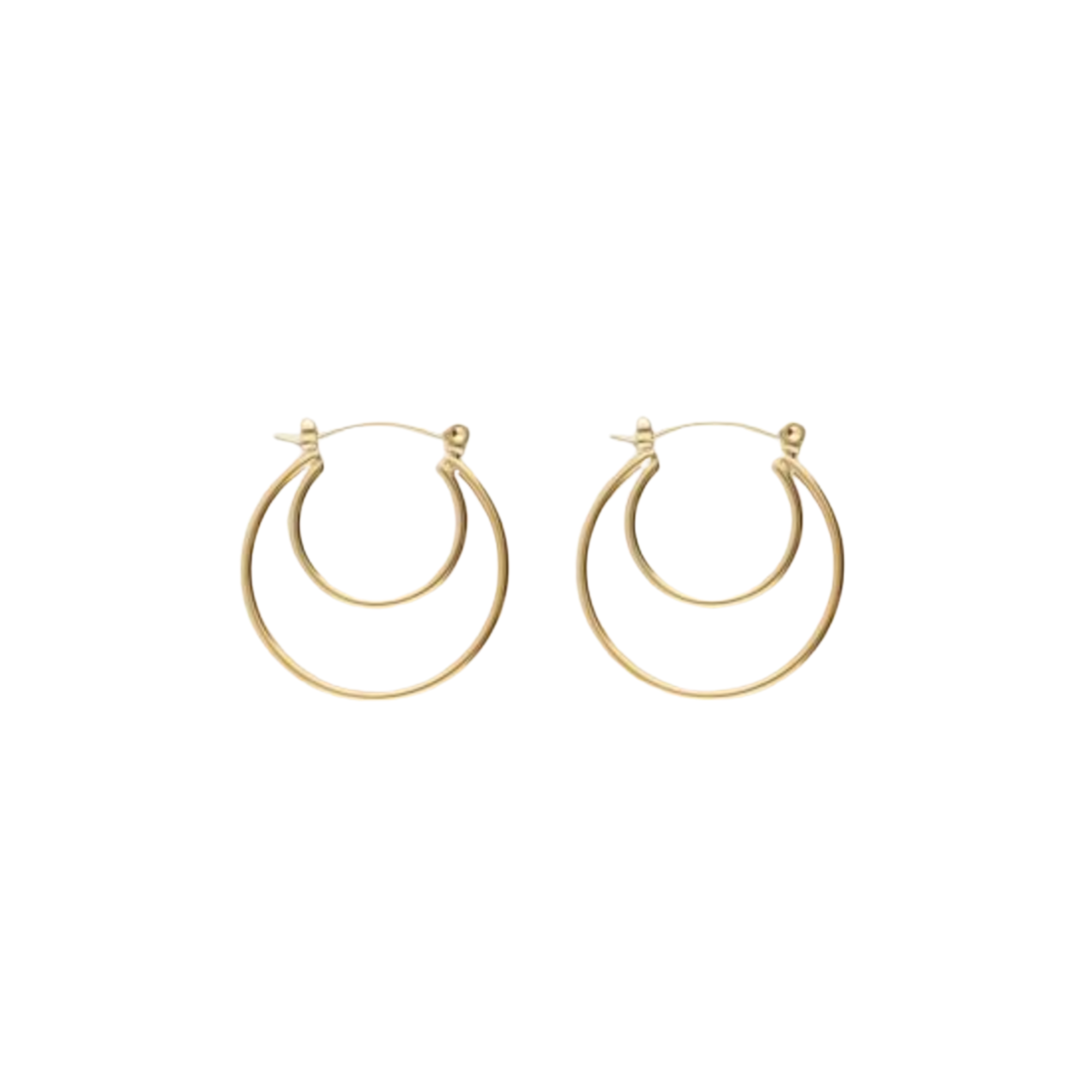 Bold Double Hoop Oorringen
