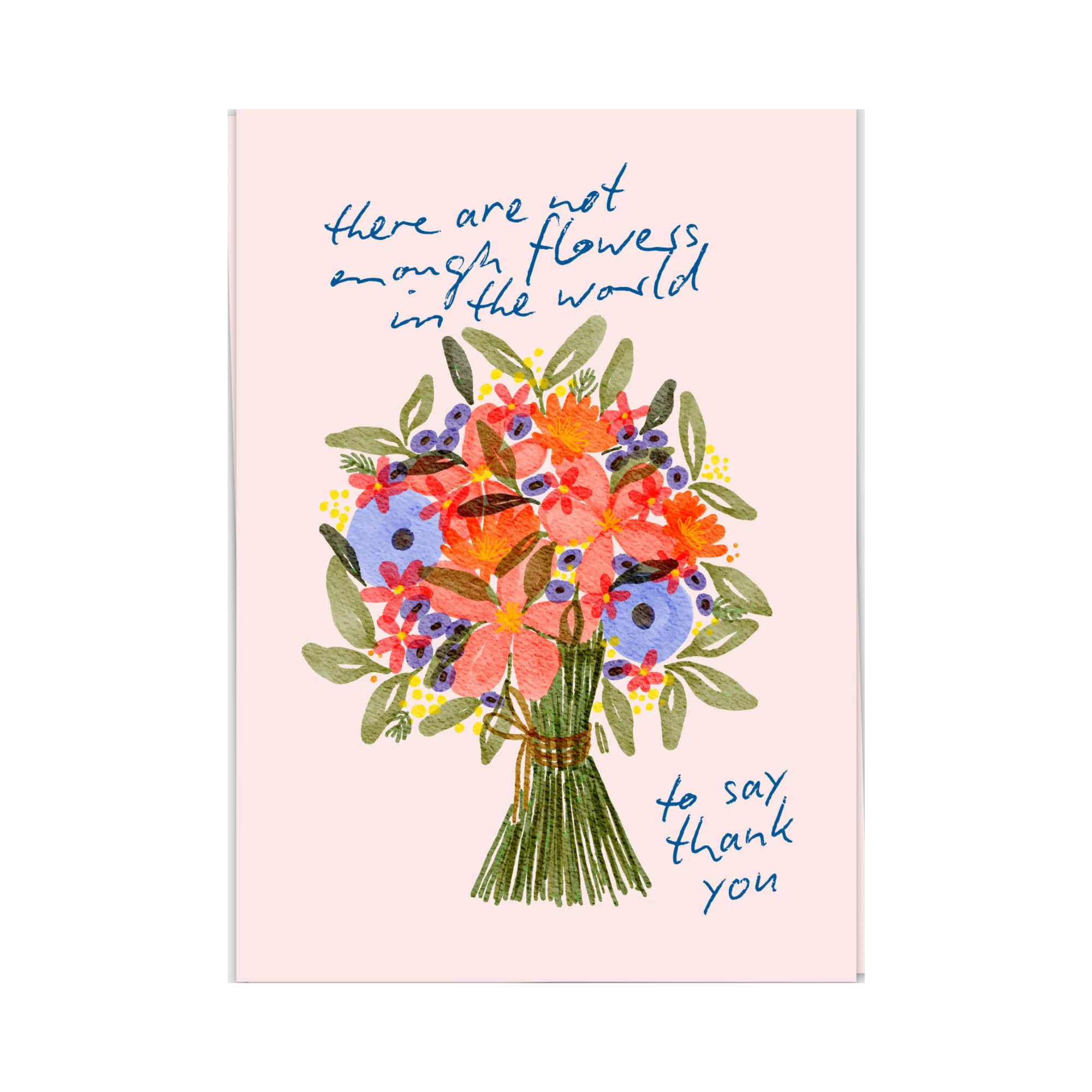 Thank You Flowers Wenskaart