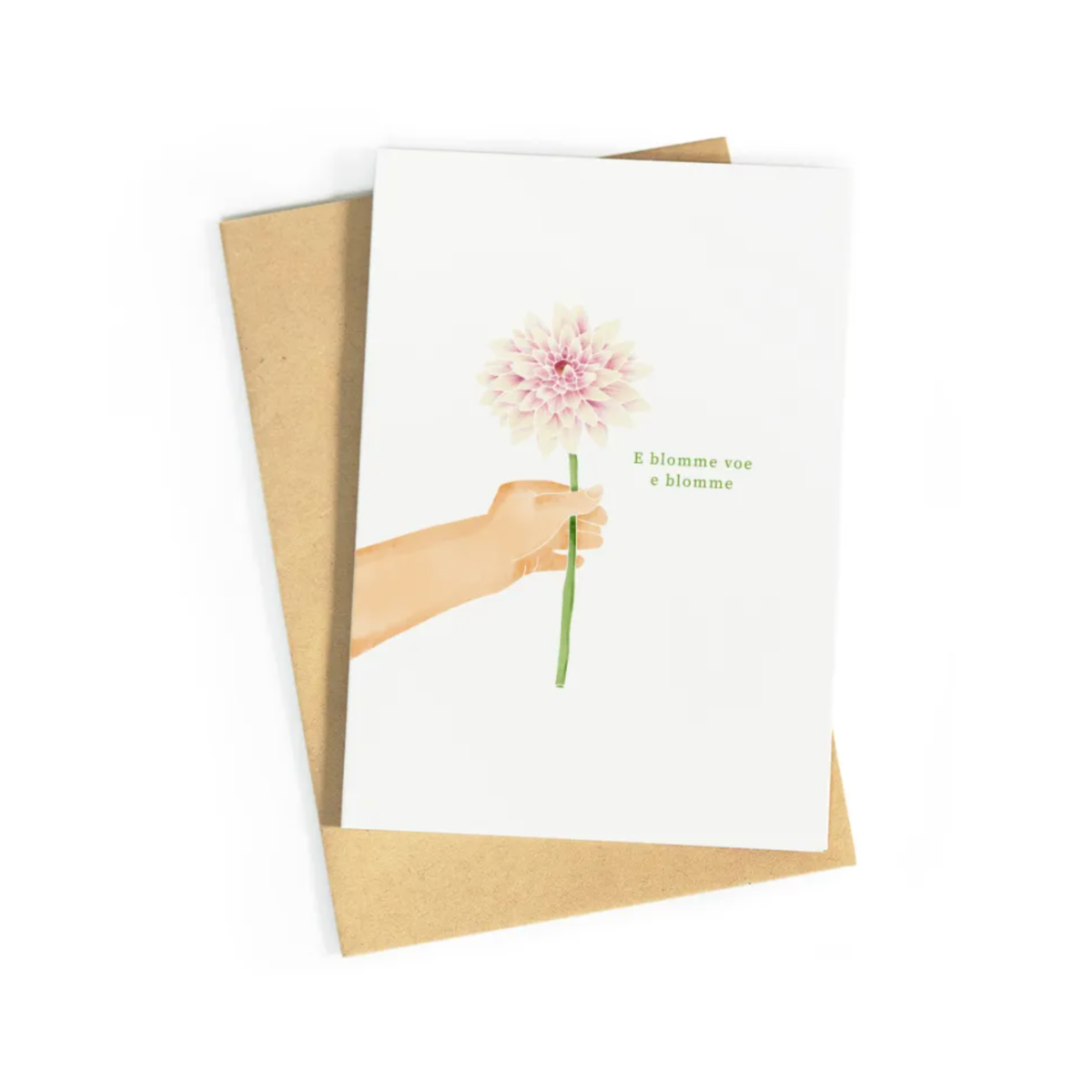 E Blomme Wenskaart