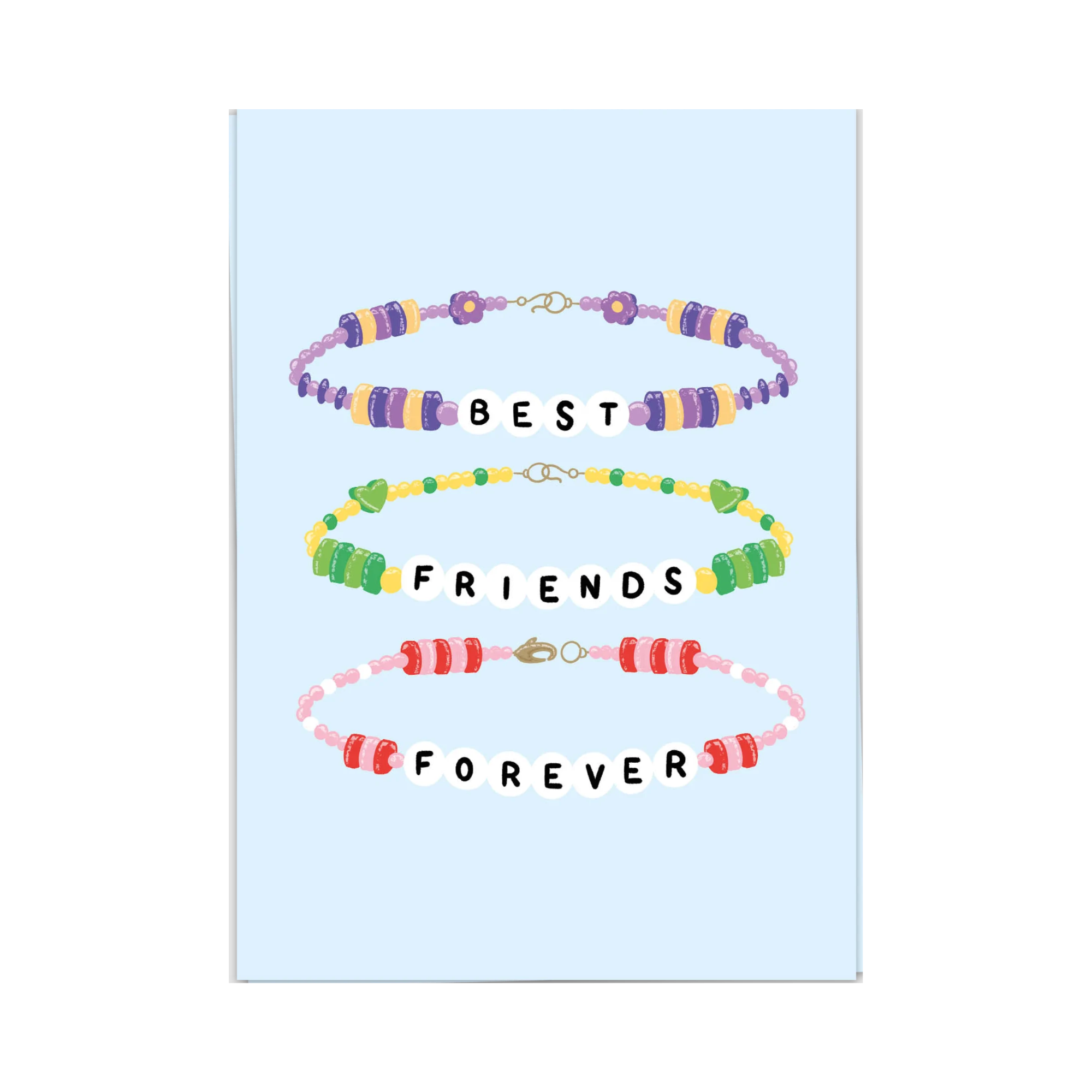 Best Friends Bracelets Wenskaart