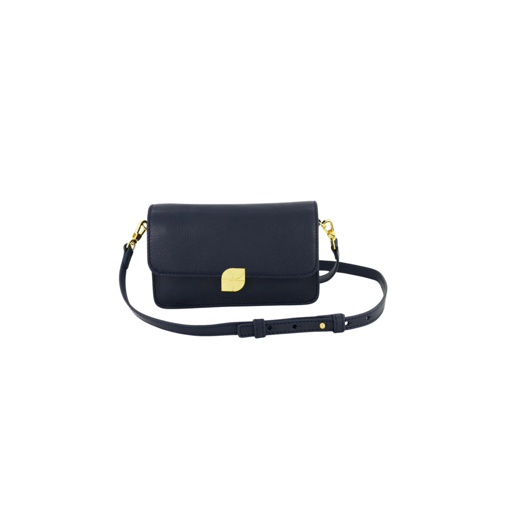 Loua Leather Bag Navy