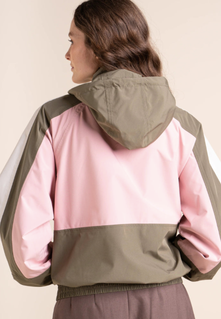 Abbesses Regenjas Khaki/Pink